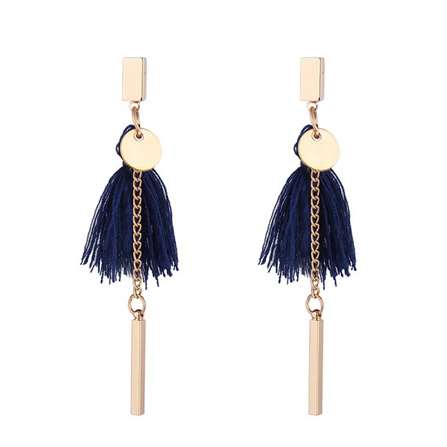 LRC Anting Tusuk Fashion Tassel Decorated Y6019X