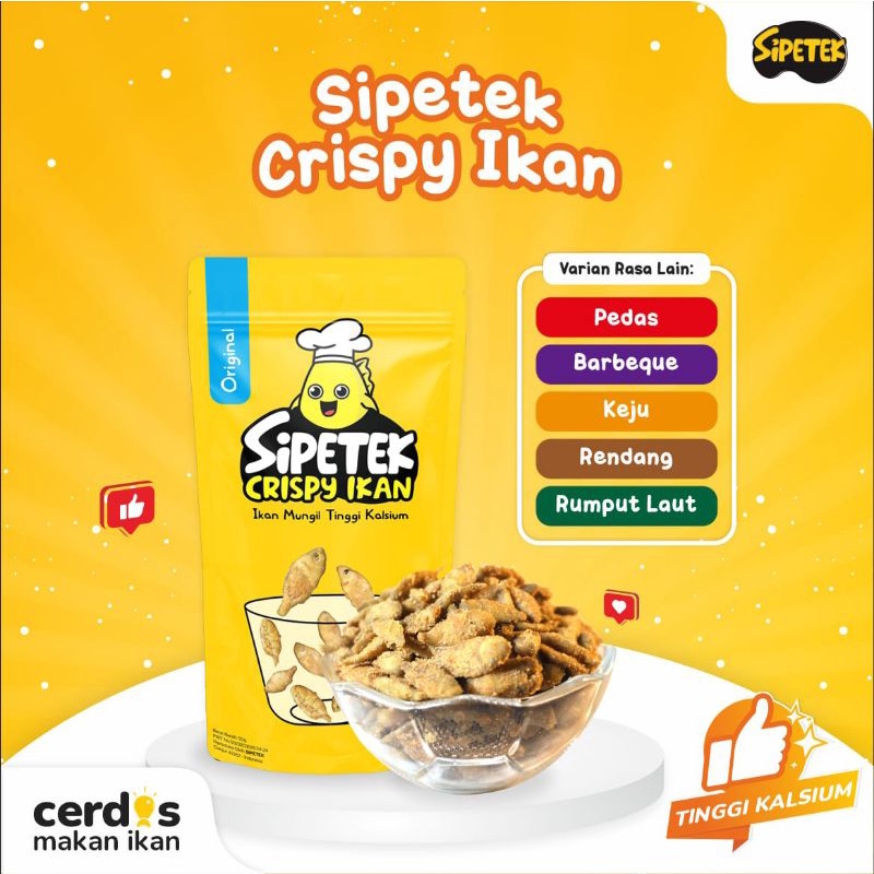 

SiPetek crispy ikan tinggi kalsium