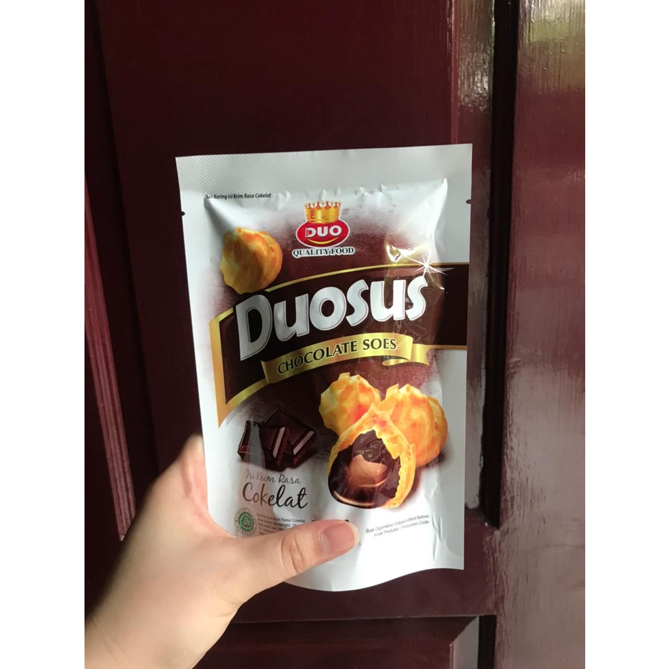 

DUOSUS COKLAT POUCH ISI 30 GRAM TERMURAH DUO SUS DUOSOES DUO SOES SUS COKLAT KUE SUS KERING