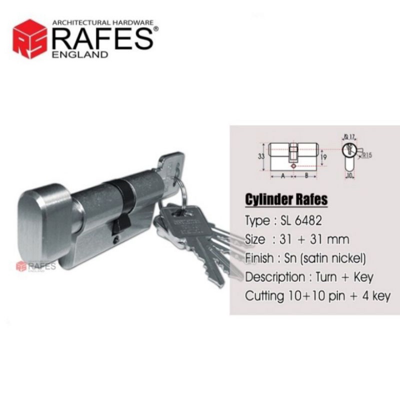 silinder kunci Rafes SL 6482