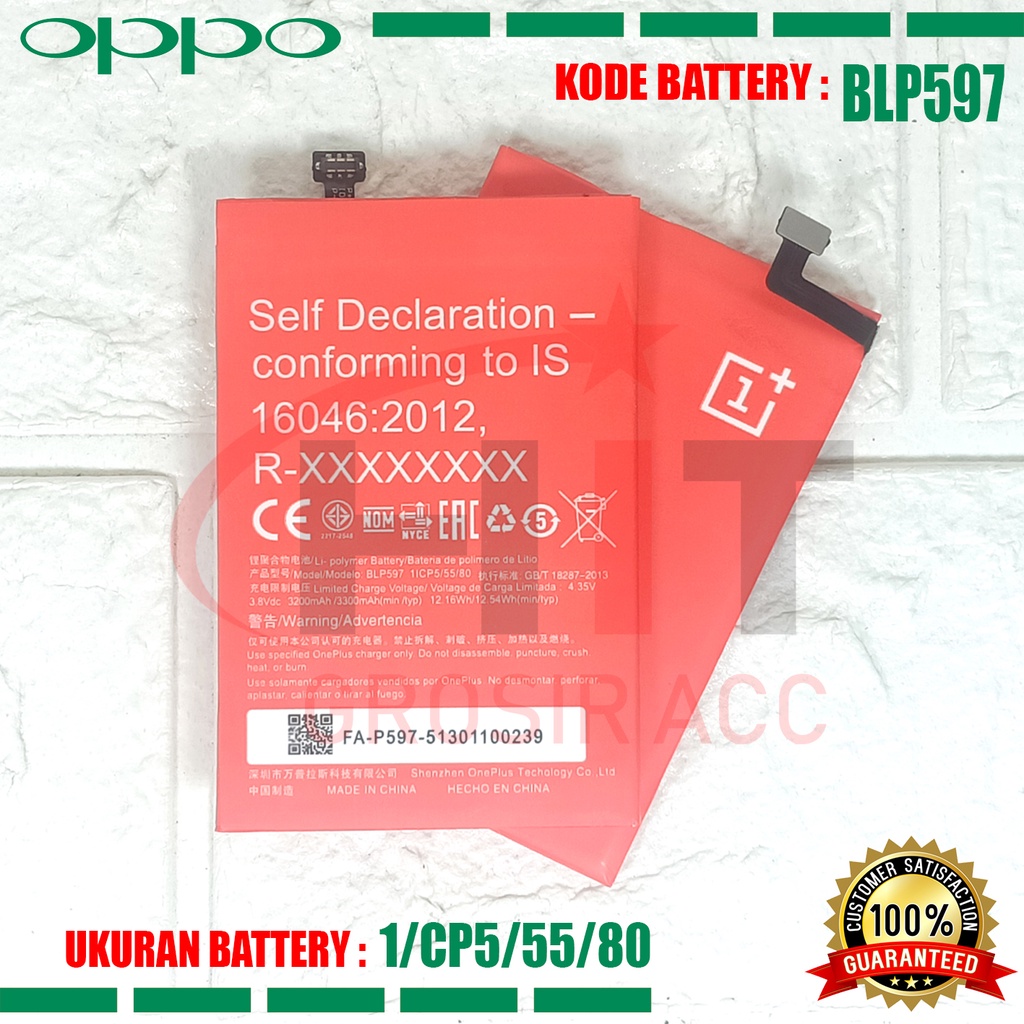 Baterai Battery Ori For One Plus 2 BLP597