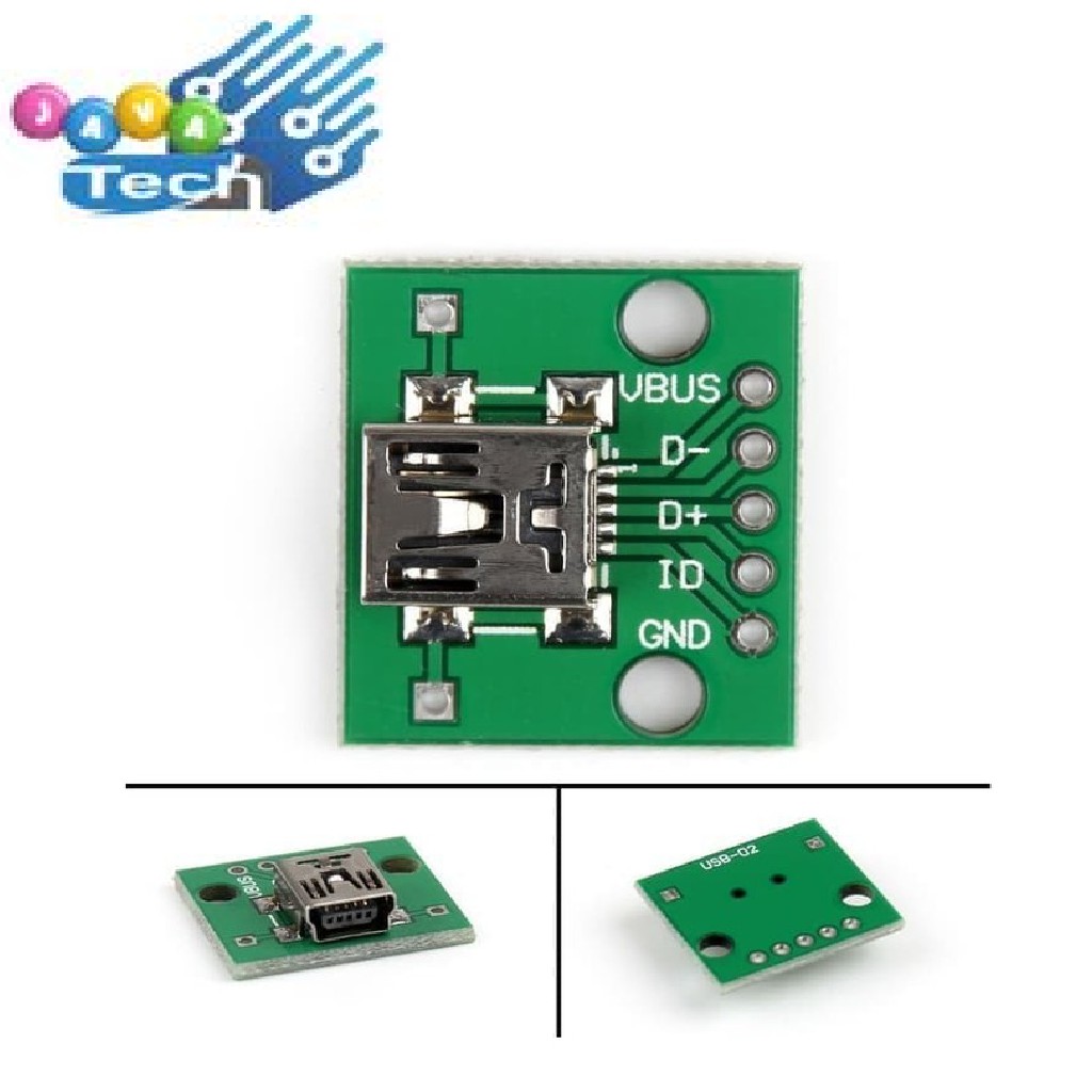 Mini USB to DIP Adapter Converter Pitch 2.54mm PCB Board 5 Pin Adaptor