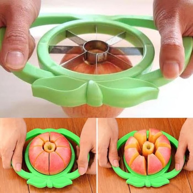 APPLE SLICER CUTTER PEMOTONG BUAH APEL PEAR FRUIT SLICE STAINLESS