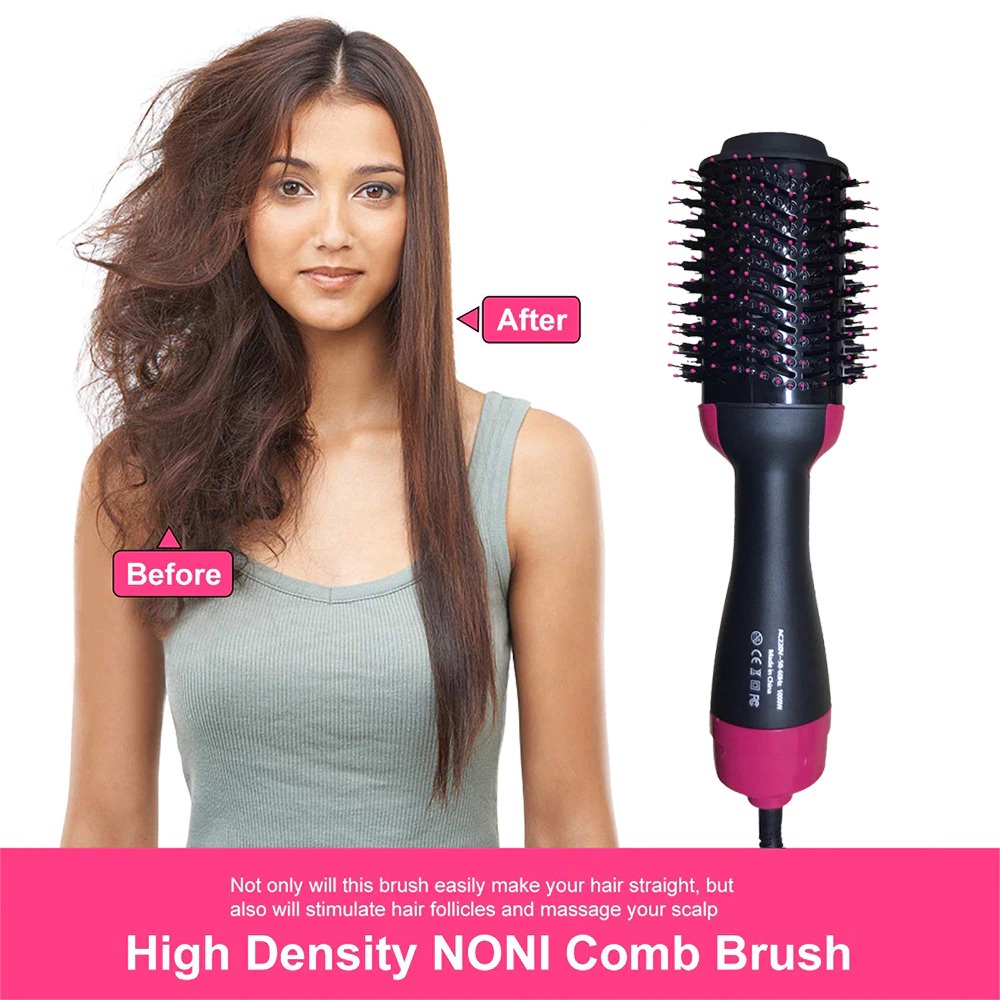 One Step Brush Hair Dryer and Styler Hot Air brush - Sisir Pengering Pelurus Pengeriting / Curly Rambut Elektrik