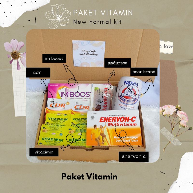 Hampers Vitamin/Paket Vitamin/Vitamin Kesehatan/Suplemen Kesehatan/Parcel Vitamin Untuk Daya Tahan