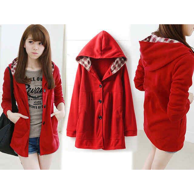 [Jaket Melda Varian Warna RO] Jaket Wanita Babyterry Maroon/Merah/Navy/Biru Tua