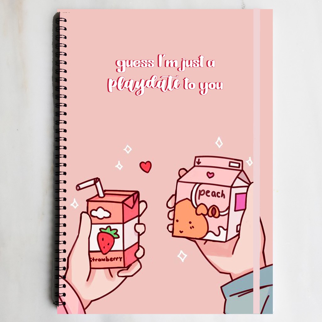 

PLAY DATE Melanie Martinez Marble Spiral Ruled Notebook Diary Journal Buku Tulis Catatan Sekolah