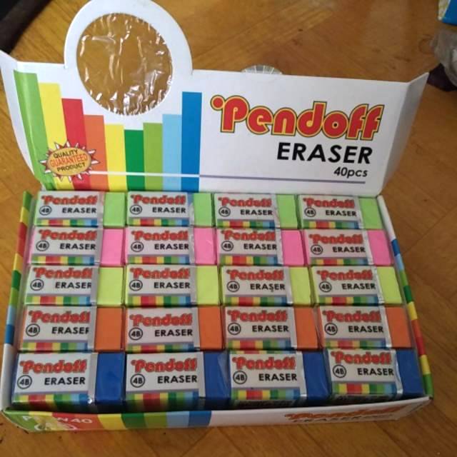 

Eraser pendoff B 40 penghapus murah harga per pack 40pcs