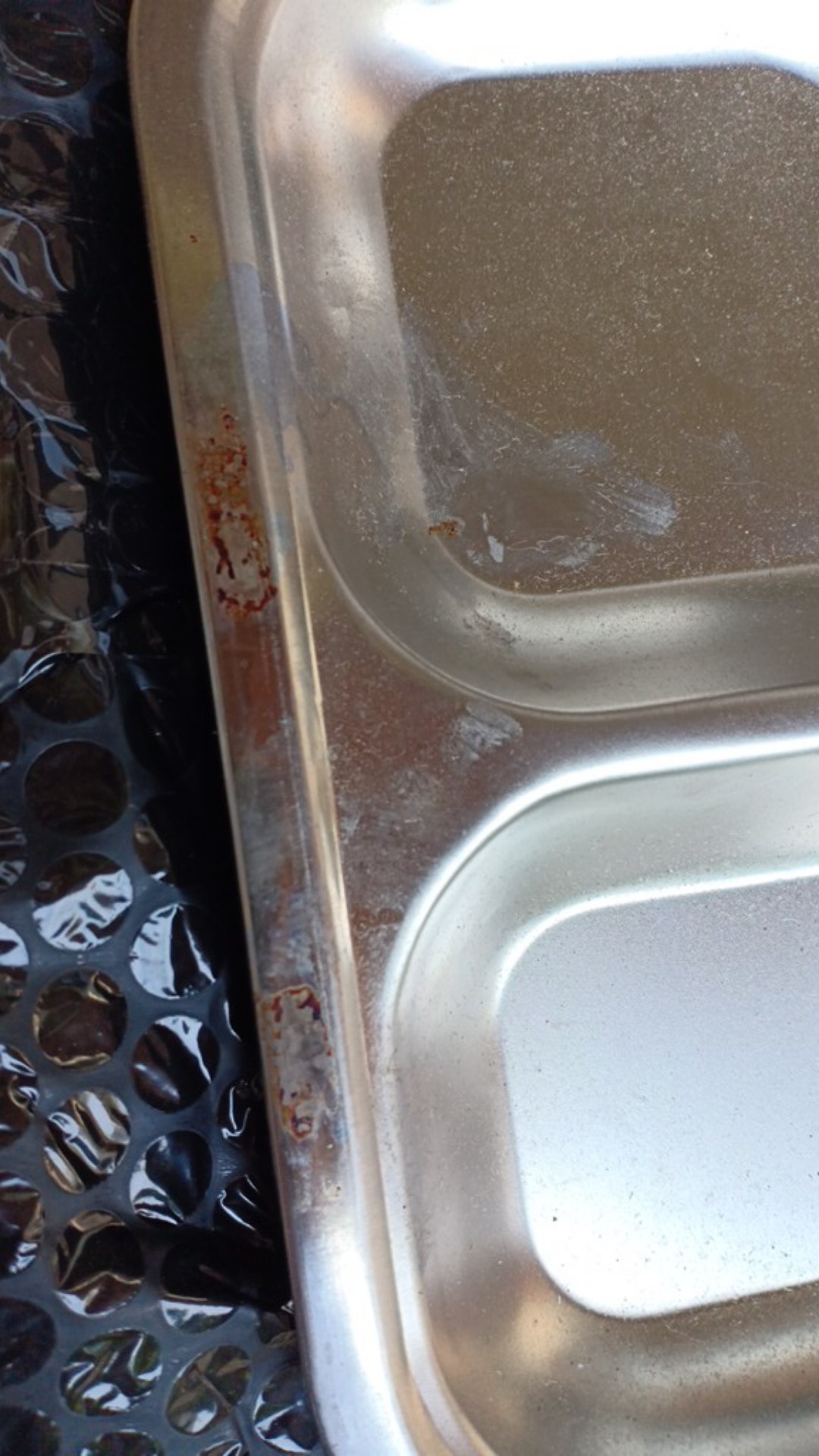 Piring Makan 4 Sekat Tempat Makan Persegi Bahan Stainless