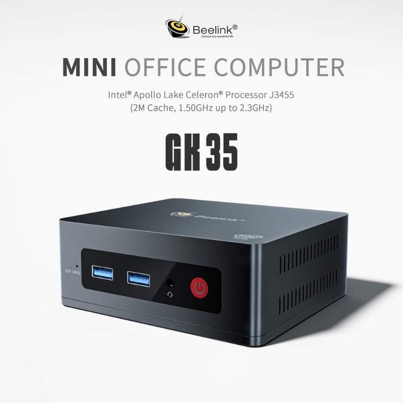 Mini PC Beelink GK35 8/256GB SSD Intel Quad J3455 Dual HDMI Windows 10