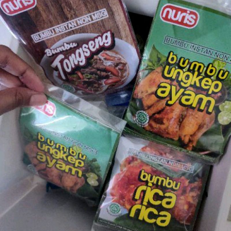 

Nuris Bumbu Instan Non MSG 30 gram Free Bubble Wrap Gratis Packing Kardus Sehat Makanan Tongseng Ayam Rica Rendang Soto Dus Paking