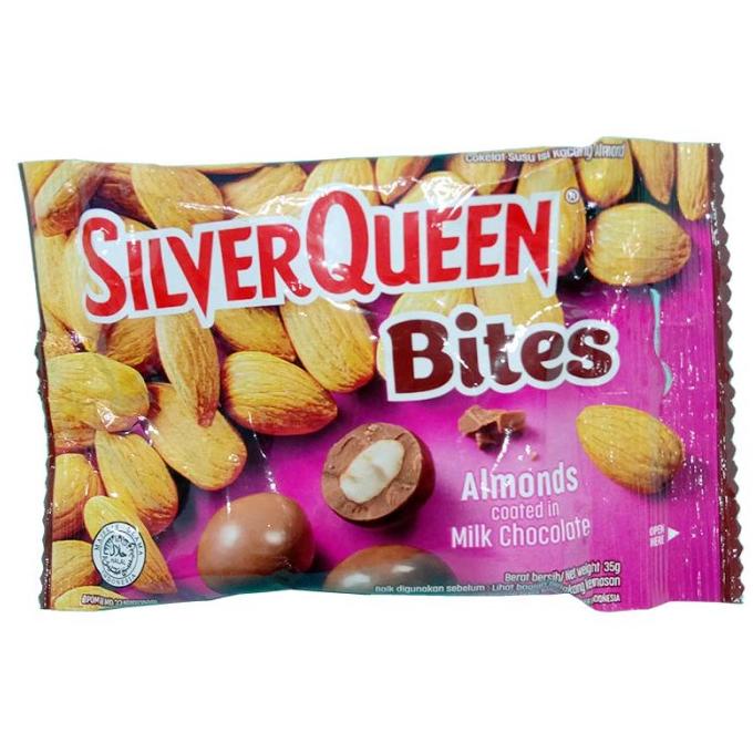 

*****] SILVER QUEEN BITES ALMOND 45 GR