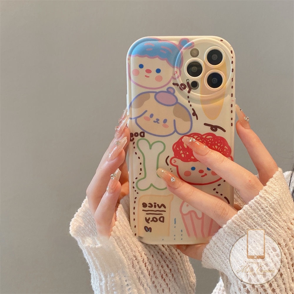 Soft Case TPU Desain Doodle Untuk IPhone 11 7 8 Plus 14 13 12 Pro Max XR X XS Max 6 6s Plus 11 Pro Max SE 2020