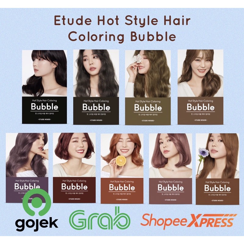 Etude House Hot Style Hair Coloring Bubble cat rambut Etude House Hot Style Hair Coloring Bubble cat rambut