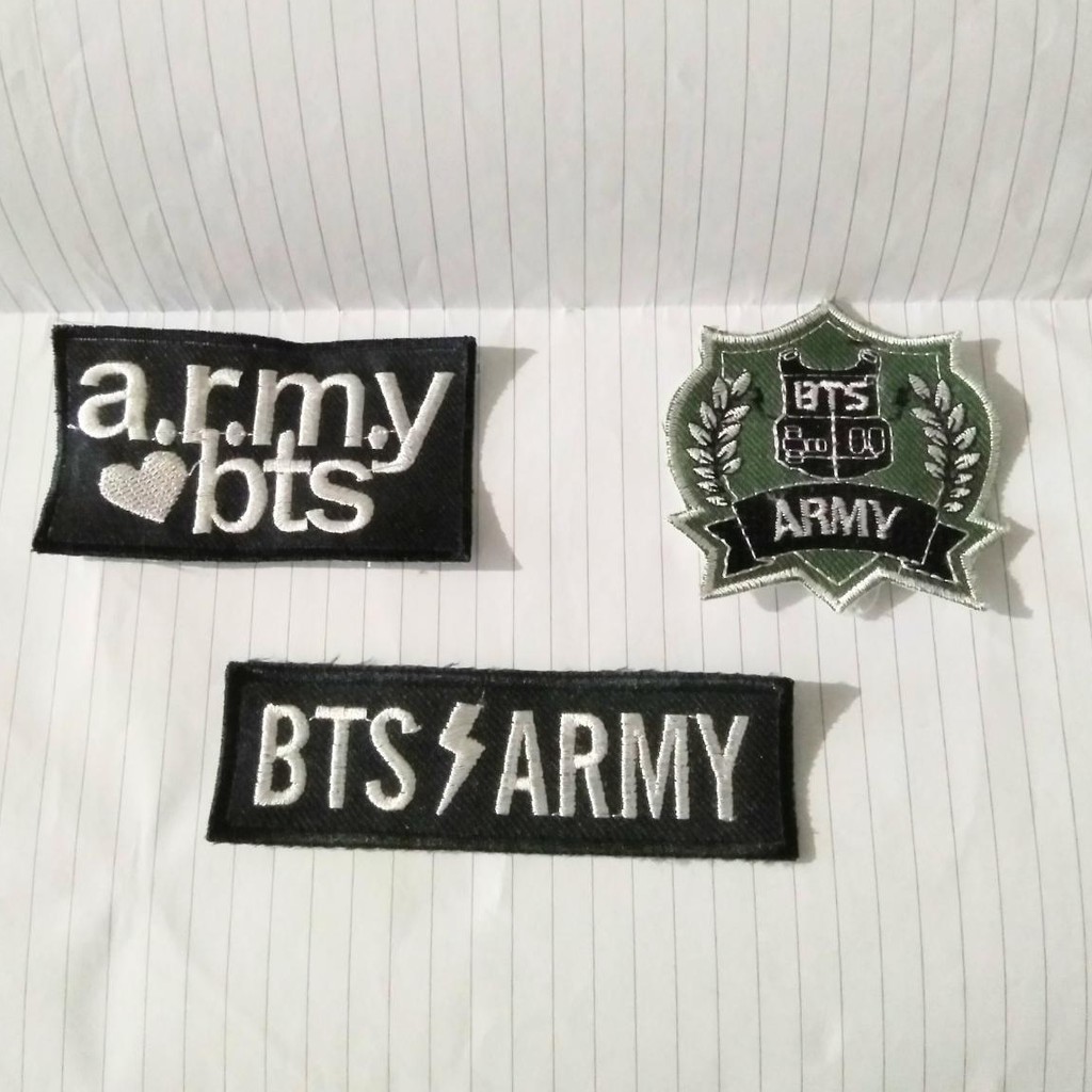 Patch Bordir BTS Army