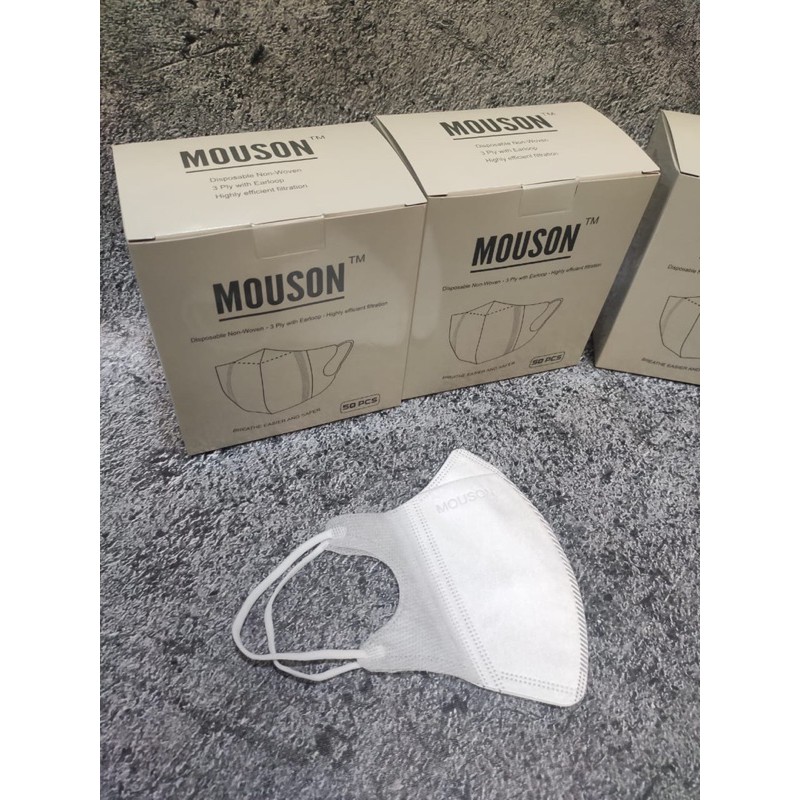 MASKER DUCKBIL MERK ALKINDO, CAREION, MOUSON 1BOX ISi 50 PCS / DUCKBILL 4PLY KOREA MURAH