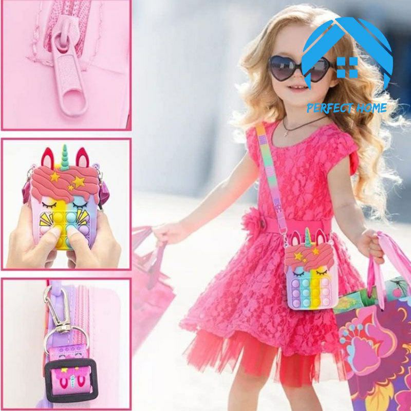 Tas selempang PopIt Unicorn Jelly