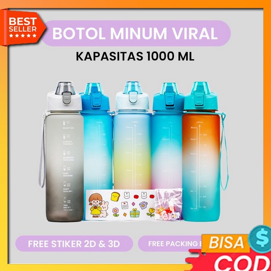 Botol Minum Perempuan Tumbler Kaca Anak Murah Water Bottle Lucu Karakter Laki Laki Wanita Tumblr Bot