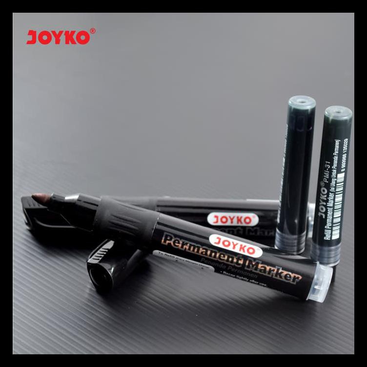 

Permanent Marker / Spidol Permanen Joyko Pm-11Rf/Round Tip/Free Refill Komplit