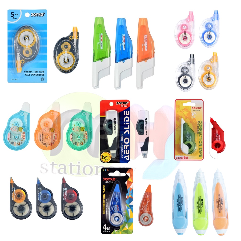 

Correction Tape Pita Koreksi Stipo Kertas Joyko CT- Bersih Cepat Tepat