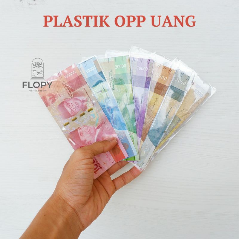 Opp plastik uang untuk bucket