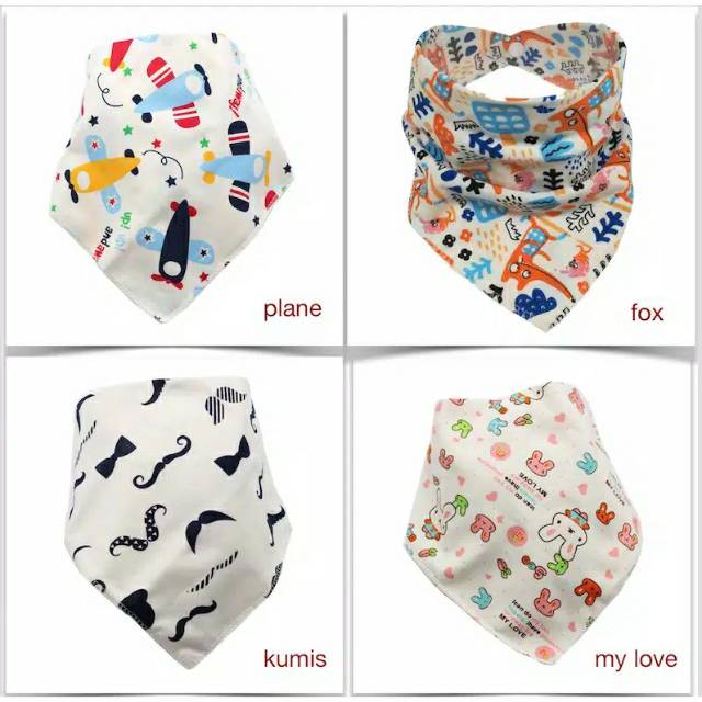 Slabber Segitiga Anak Bayi Tatak Iler Koboy Import