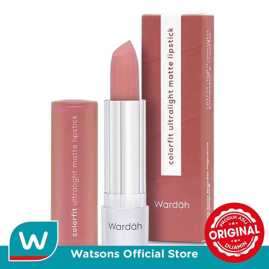 Wardah  Colorfit Ultralight Matte Lipstick 04 Mocca Brown 3.6g