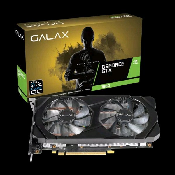 GALAX Geforce GTX 1660 6GB DDR5 (1-Click OC) - DUAL FAN - Garansi 2 Th