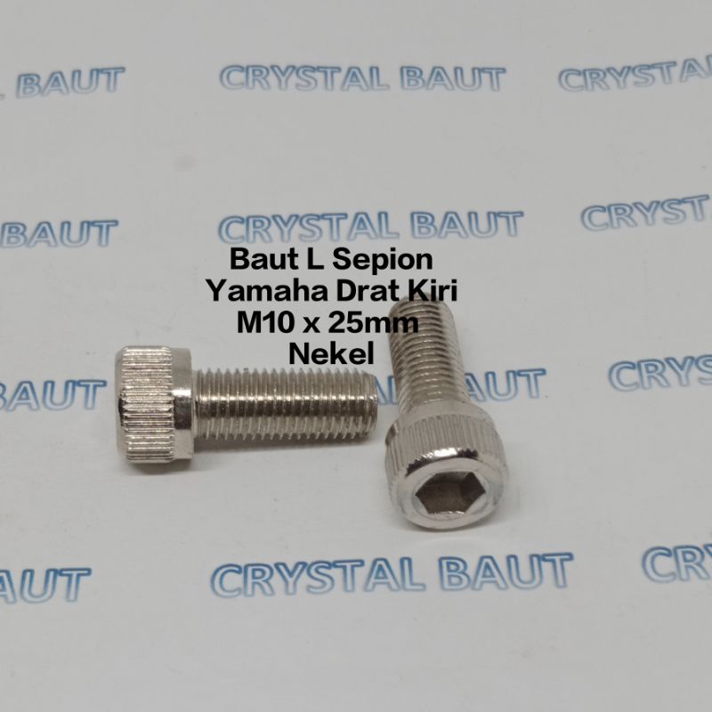 Baut Sepion Yamaha L M10x25mm Drat Kiri Nekel