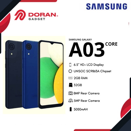 Handphone Samsung Galaxy A03 Core 2/32GB - Original Garansi Sein