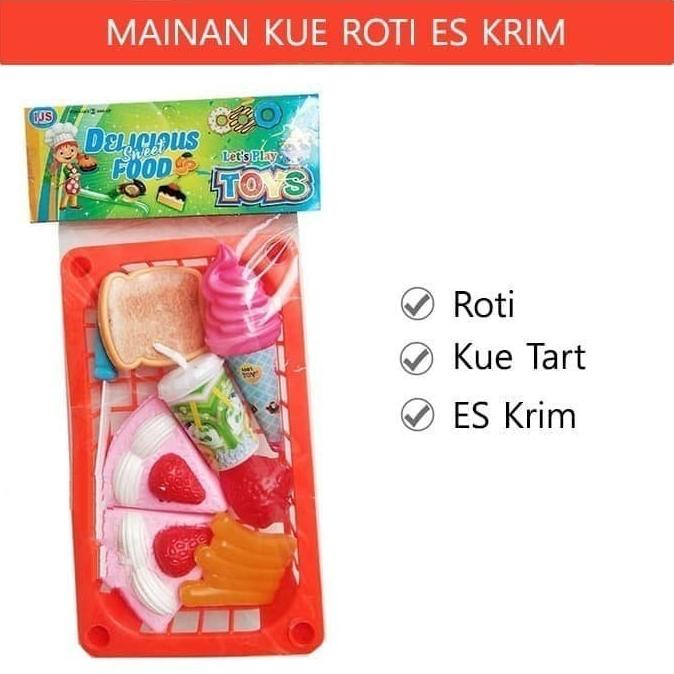 

Mainan Anak Keranjang Isi Kue Tart Roti Eskrim Minuman SH 1271