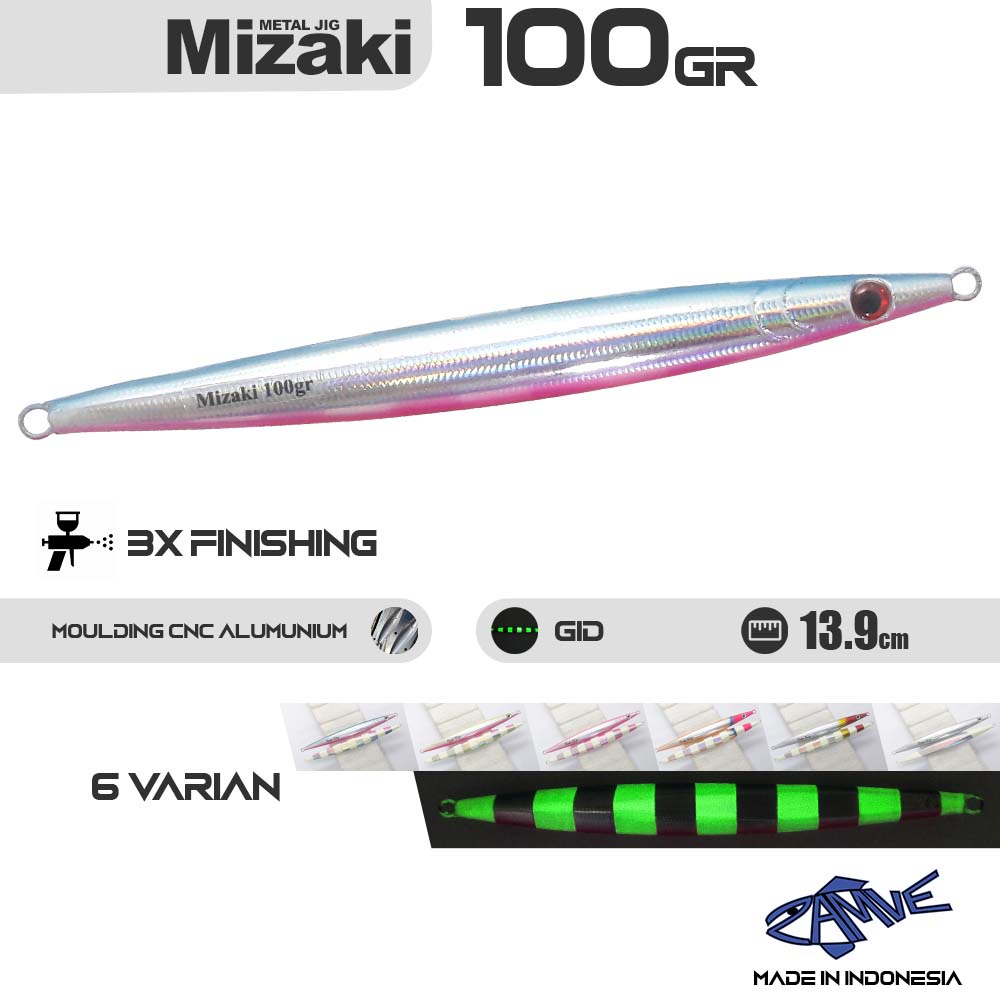 Metal Jig Zamve Mizaki 100Gr Metal Jig 100Gr Metal Jig 100Gram