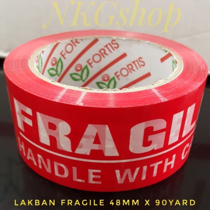 

Mantap Lakban Fragile Fortis/Jangan Dibanting 48Mm X 90Yard Terlaris