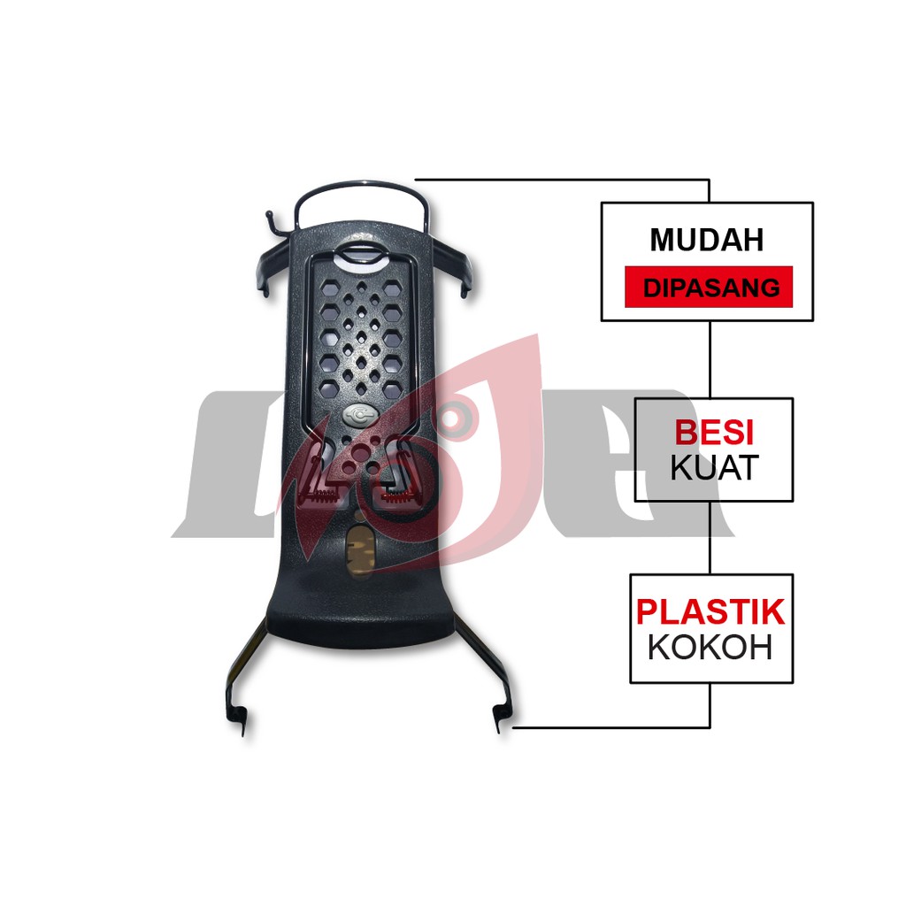 Bagasi Tengah Supra-X 125 New Honda Batman Rak Besi Jepit Kuat Kokoh Awet Bagus