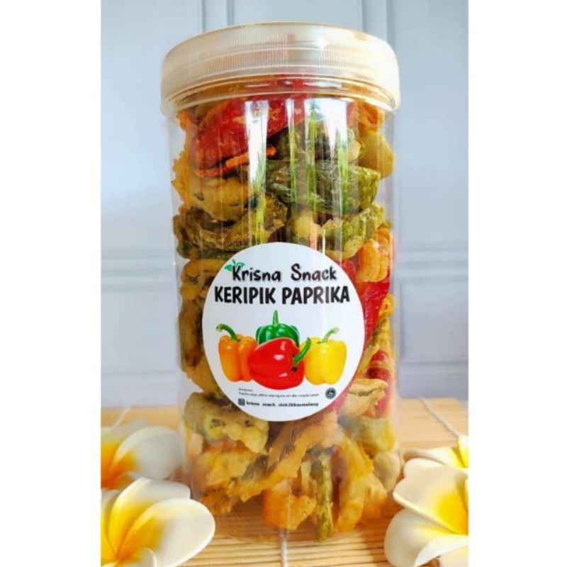 

KERIPIK PAPRIKA PREMIUM JUMBO 1000 ML 1 LITER | KERIPIK SAYUR DAN BUAH PREMIUM