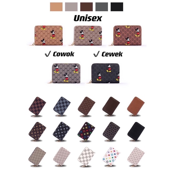 Dompet korea dompet kartu cowok cewek dompet import sleting souvenir dompet tas korea