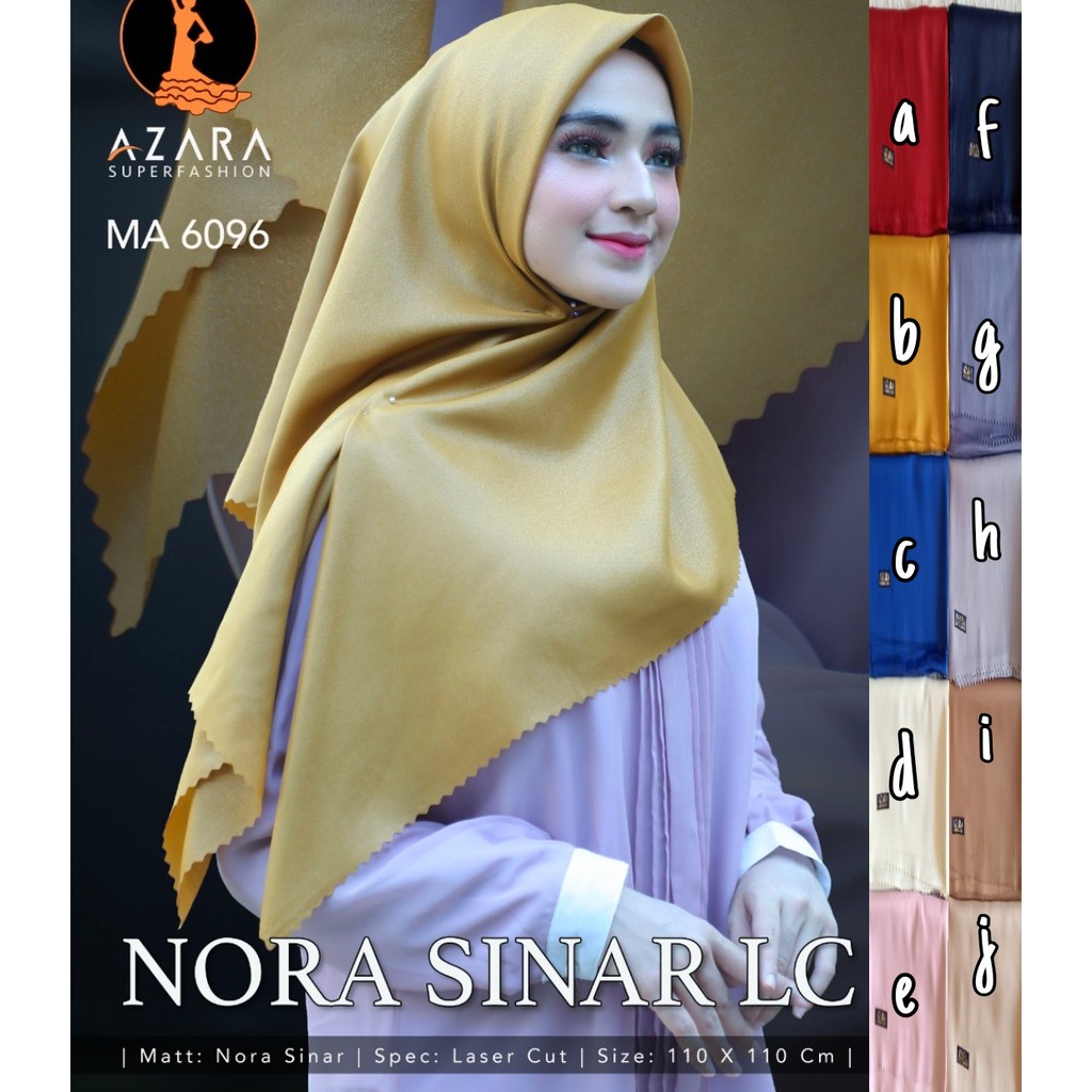 Jilbab Nora sinar Lc by azara