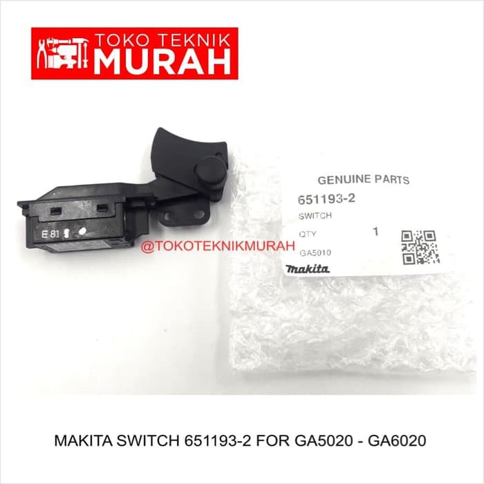 Makita 651193-2 Switch GA5020 GA6020 Saklar GA 5020 GA 6020 Original