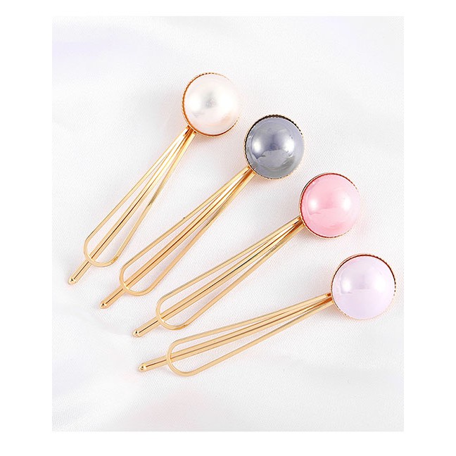 LRC Jepit Rambut Fashion Color Semi-spherical Hair Clip Y61416