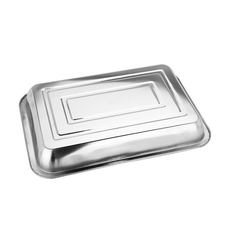 Promo!!!! 3 PCS Nampan Stainless Steel / Baki / Baking Tray Ukuran 27-20. 32-22, 36-27CM