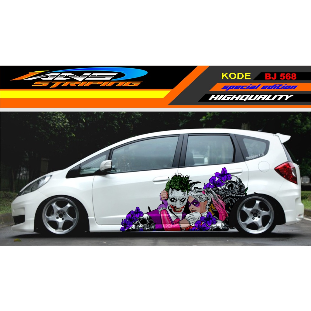 DECAL STIKER MOBIL JAZZ / STIKER MOBIL JOKER / DECAL MOBIL JAZZ BRIO AGYA AYLA YARIS SWIFT DATSUN