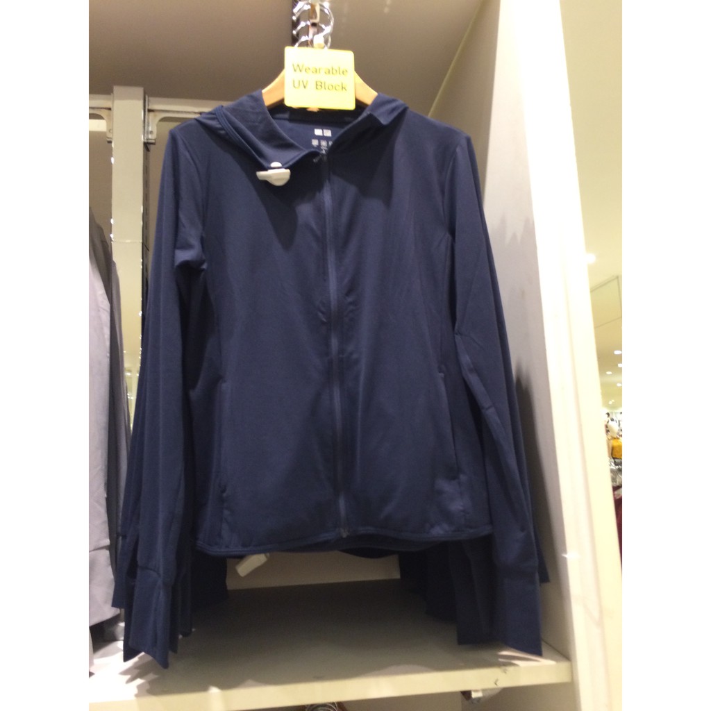 ORI UNIQLO (airism jaket hoodie UV cut mesh)