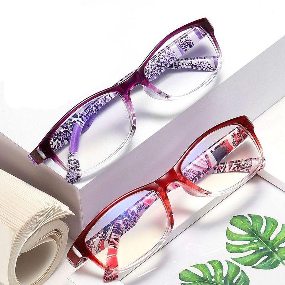 Mxbeauty Kacamata Presbyopia Wanita Luar Ruangan Motif Leopard Baca Pembesaran Anti Radiasi Hyperopia Eyewear