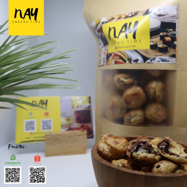 

Kue Soes isi Cokelat