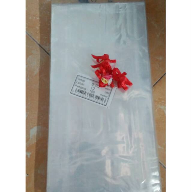 

Plastik PP Roll Tebal 0.02 Mic Lebar 12 cm
