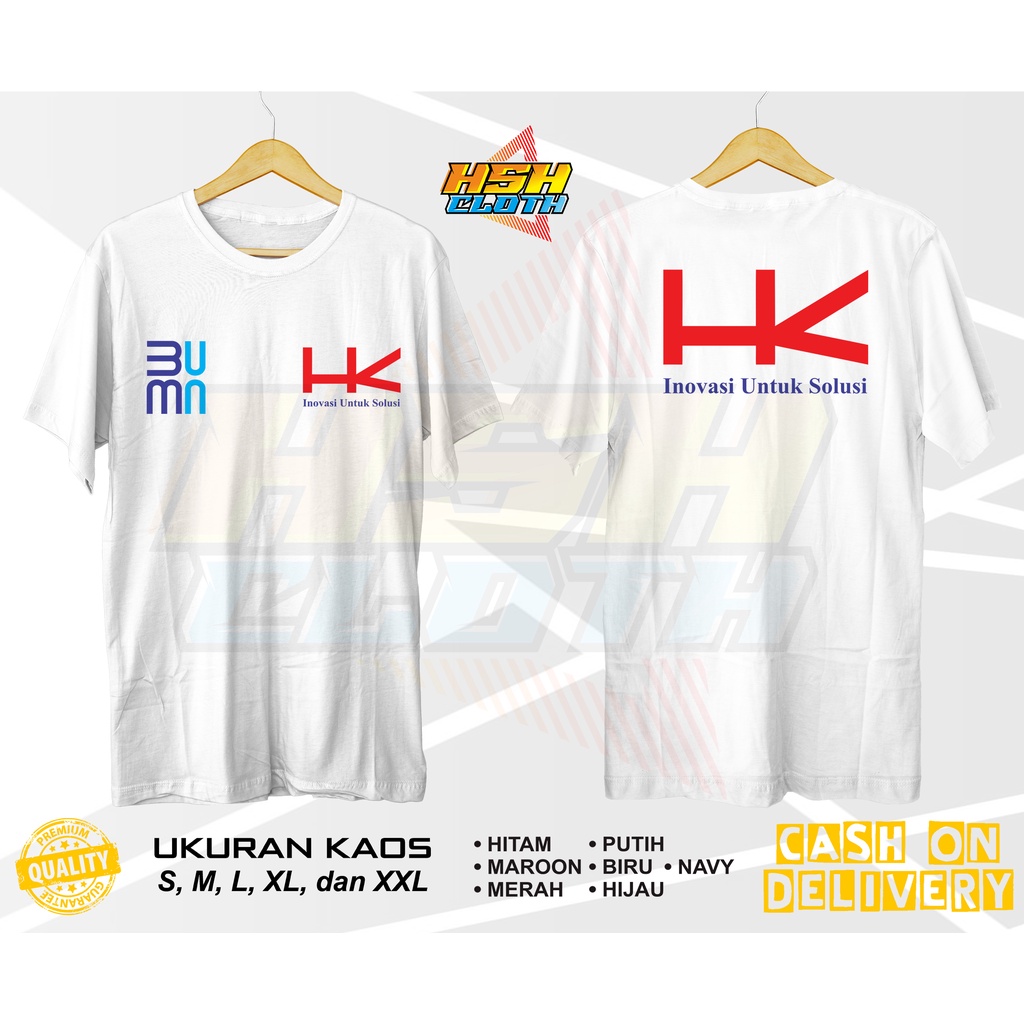 Baju Kaos Distro PT Hutama Karya (Persero) BUMN Perusahaan Bisa Custom - HSHCloth