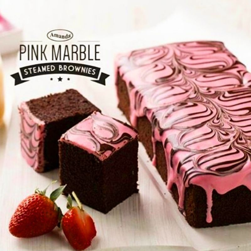 

Amanda Brownies Pink Marble