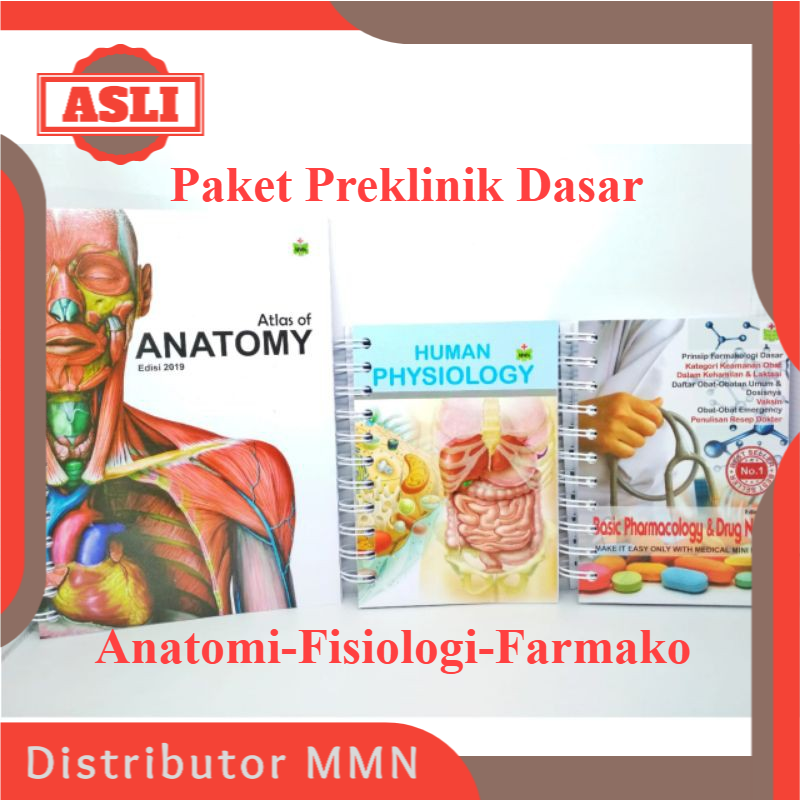 Paket Preklinik Dasar (Farmako + Anatomi + Fisiologi) - Medical Mini Notes MMN - Buku Saku Dokter