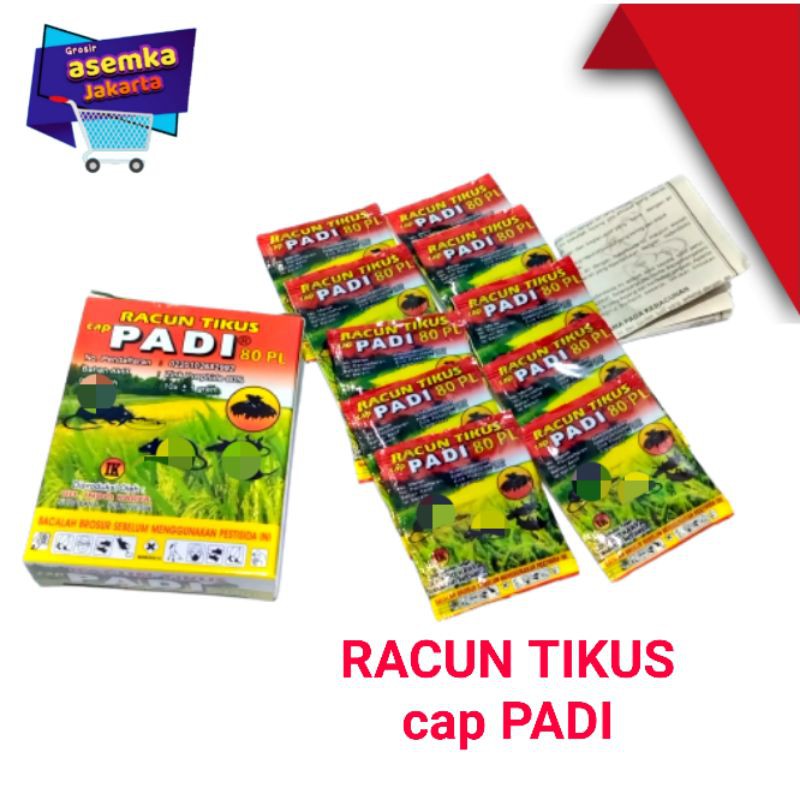 Racun Tikus 10pack Racun tikus cap PADI Grosir