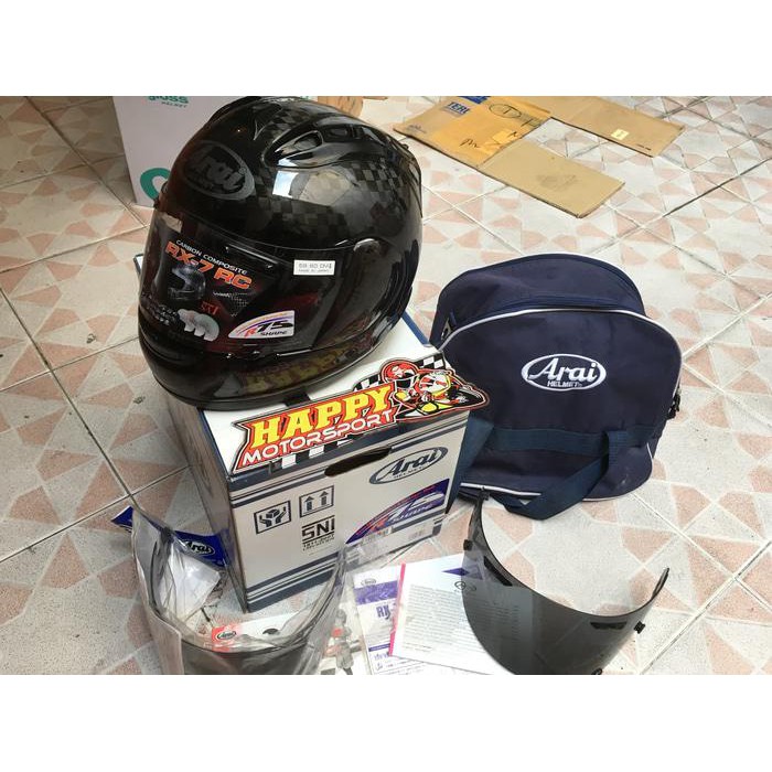 99% HELM ARAI FULLFACE CARBON RX-7 RC SIZE L ORIGINAL JAPAN LIKE NEW